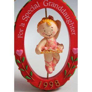 American Greetings AGC Christmas Special Granddaughter Ballerina Ornament 1998